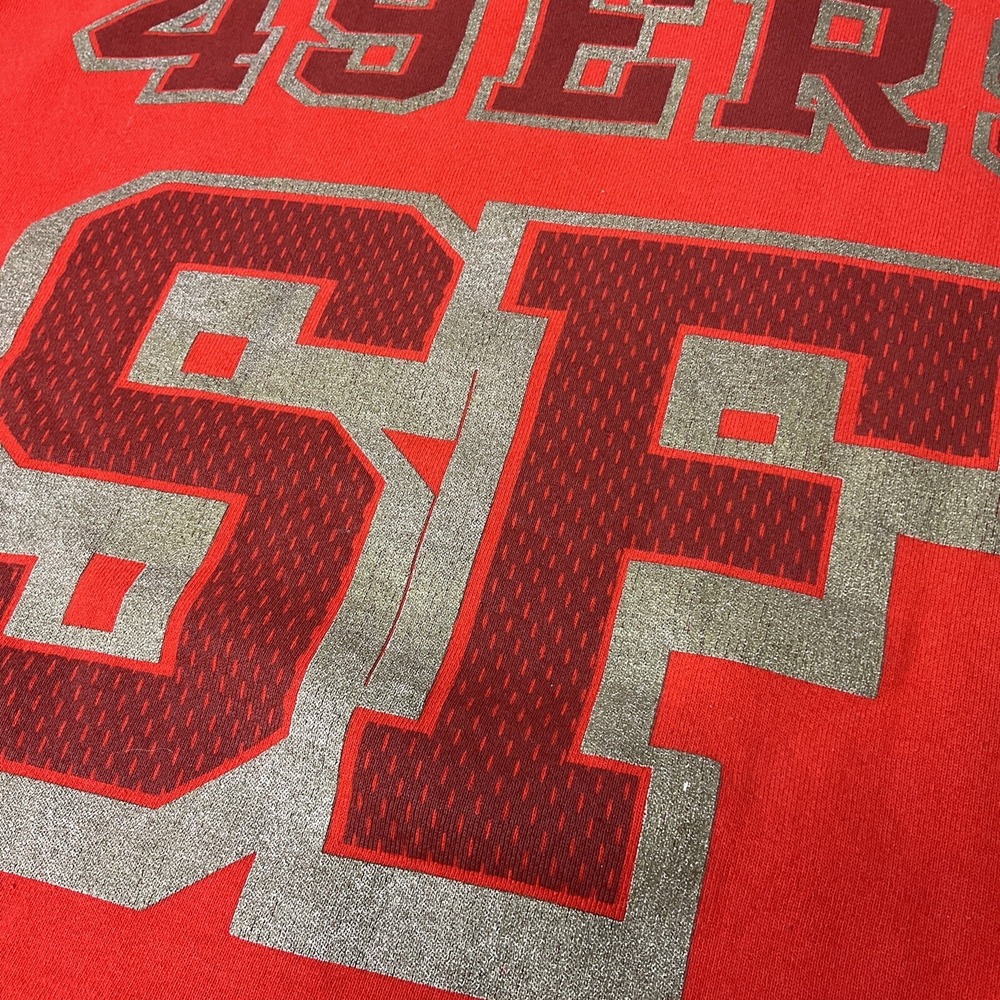 Vintage San Francisco 49ers Sweatshirt 90s Salem Sportswear Double Sided XL USA - Picture 9 of 9